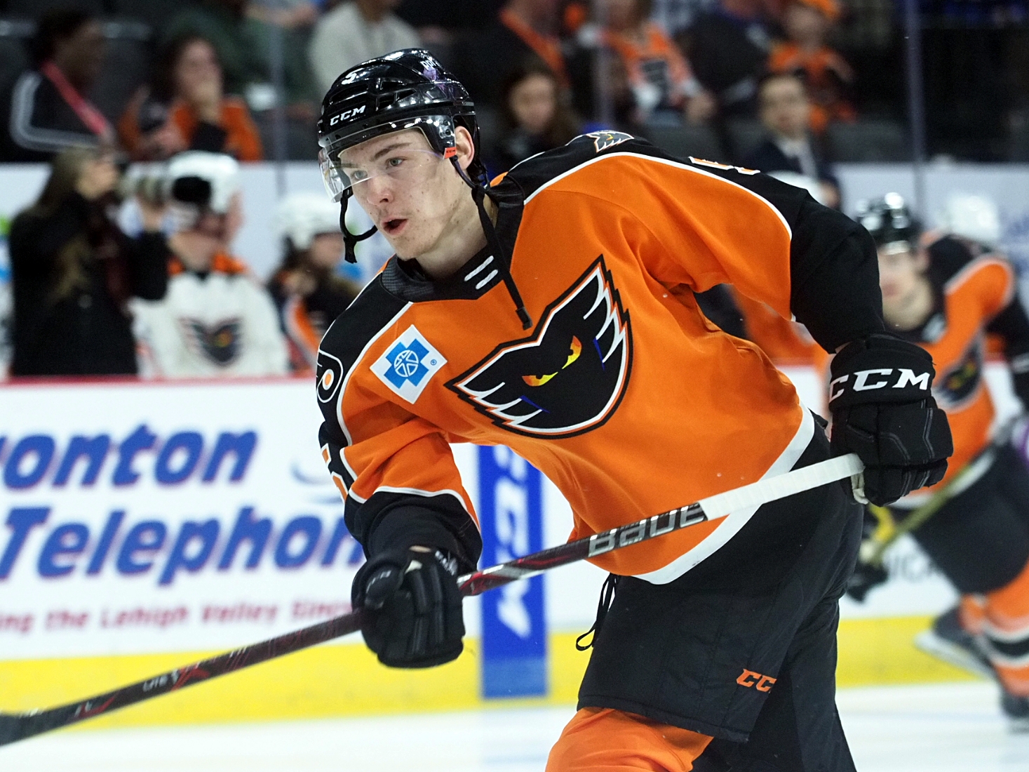 Phil Myers' emergence on the blue line has him projected to begin 2019-20 in the NHL with the Philadelphia Flyers.