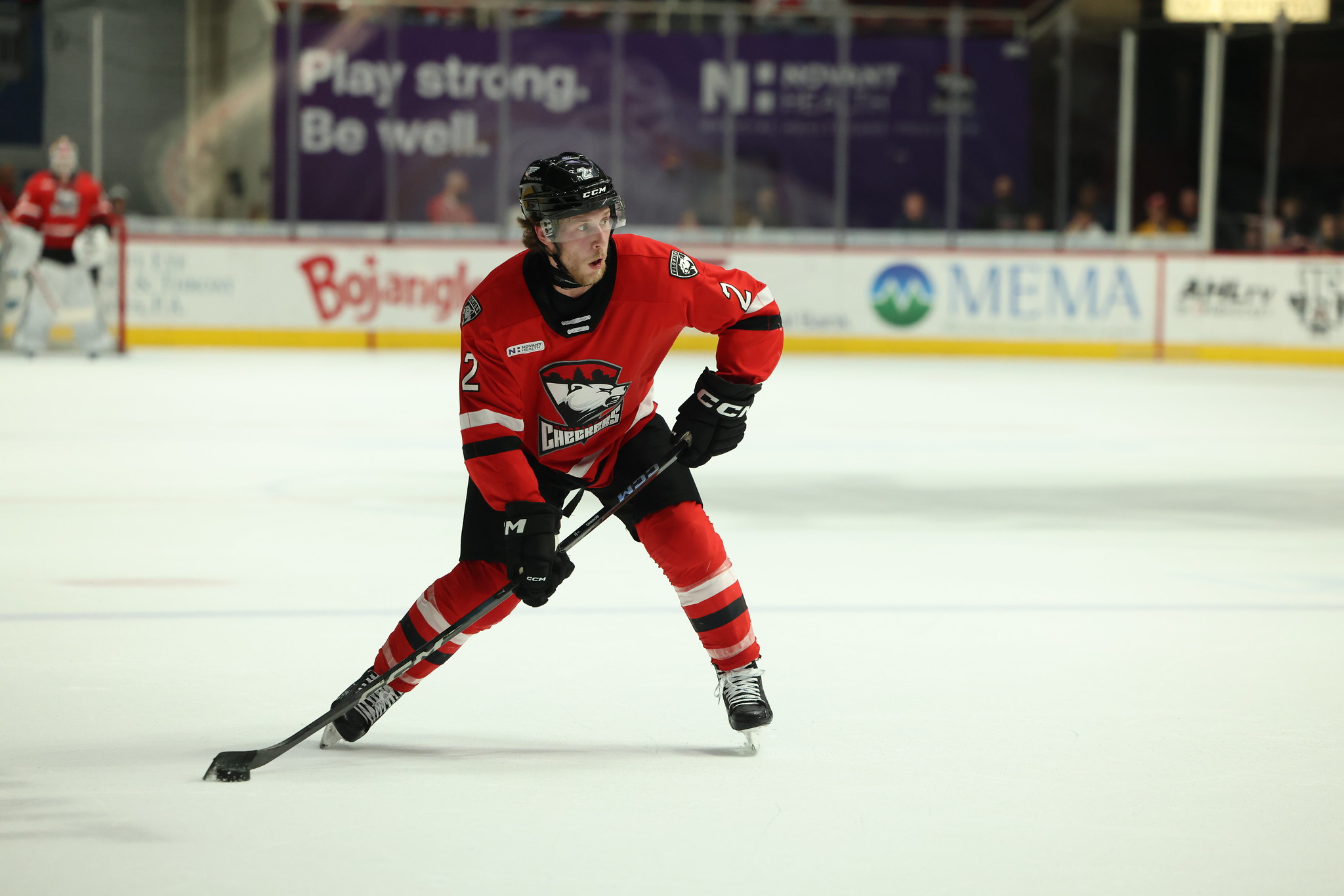 Charlotte Checkers' Michael Benning, a pending RFA, finished 2024-25 in AHL. Photo by Charlotte Checkers.