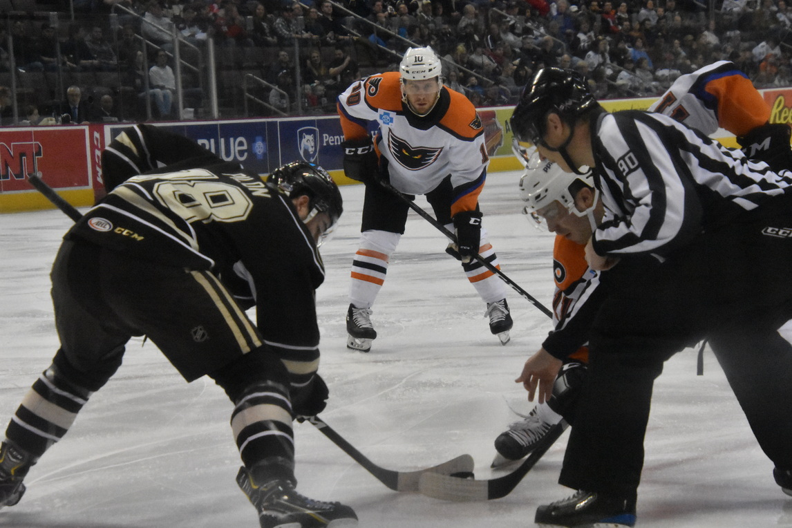 The Phantoms were in Hershey Saturday night for another grudge match with the Bears.