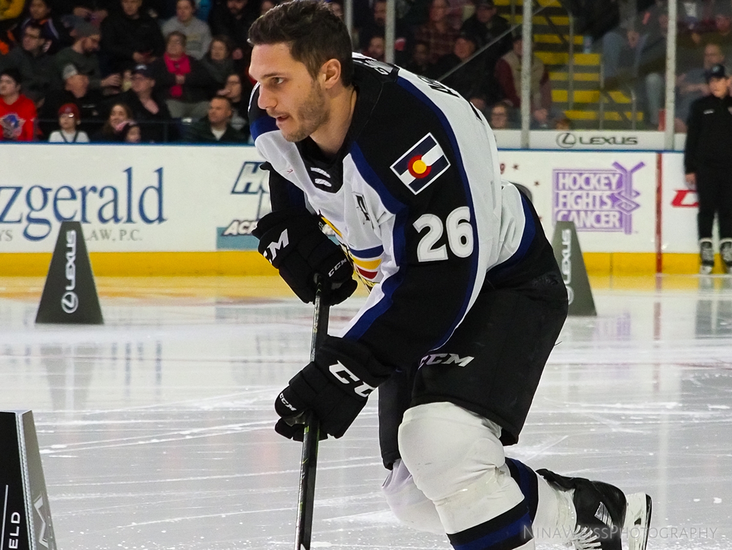 At the AHL All-Star Classic last season, Agozzino had a career year with the Colorado Eagles.