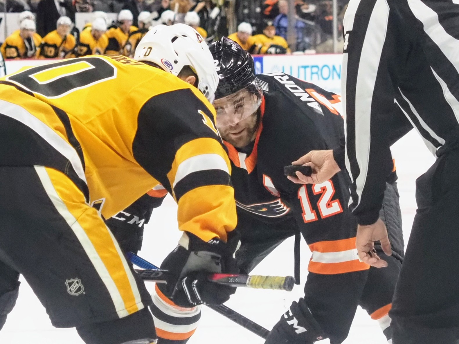 Phantoms forward Andy Andreoff helped spark a third period comeback attempt Friday night.