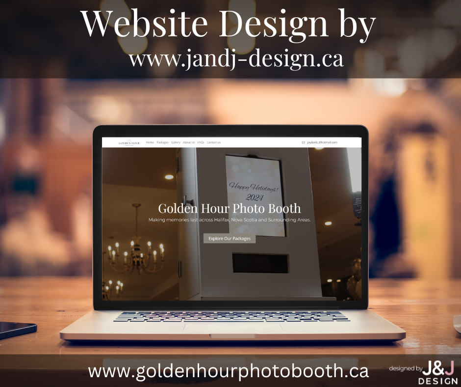Golden Hour Photo Booth website preview