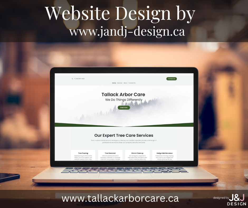 Tallack Arbor Care website preview