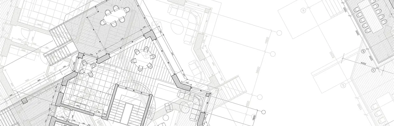 An architectural blueprint plan of the house stock illustration
