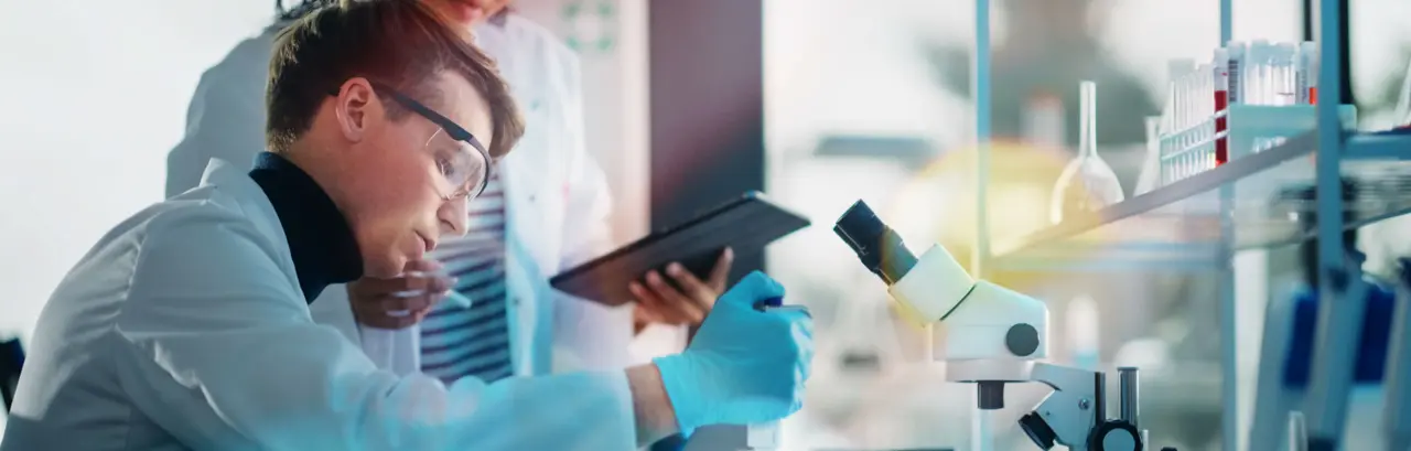 Diverse Team of Multi-Ethnic Specialists work in Advanced Lab
