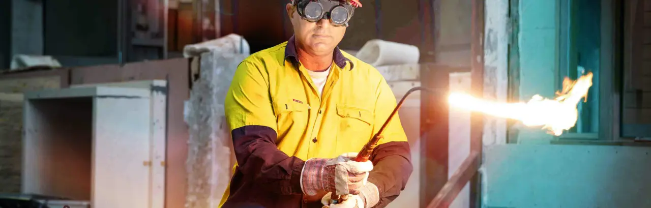 Jensen Hughes staff conducting fire resistance testing in Australia