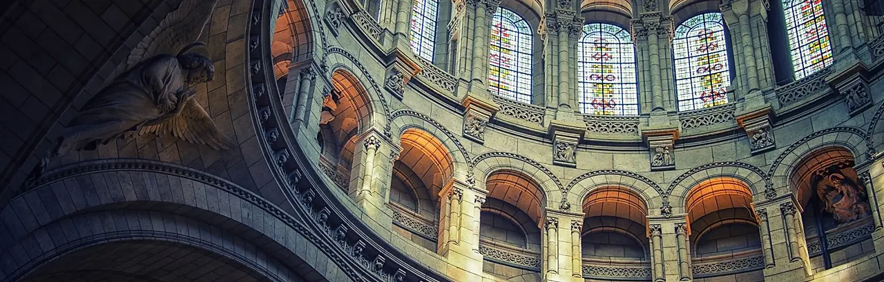 Image of the interior of a historic cathedral