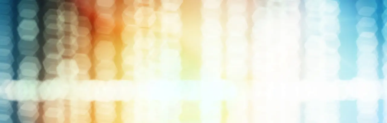 Colorful defocused sound wave lights background.