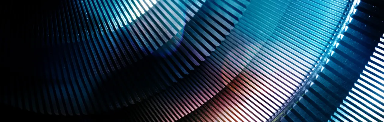 Abstract Detail of Round Metal Machinery