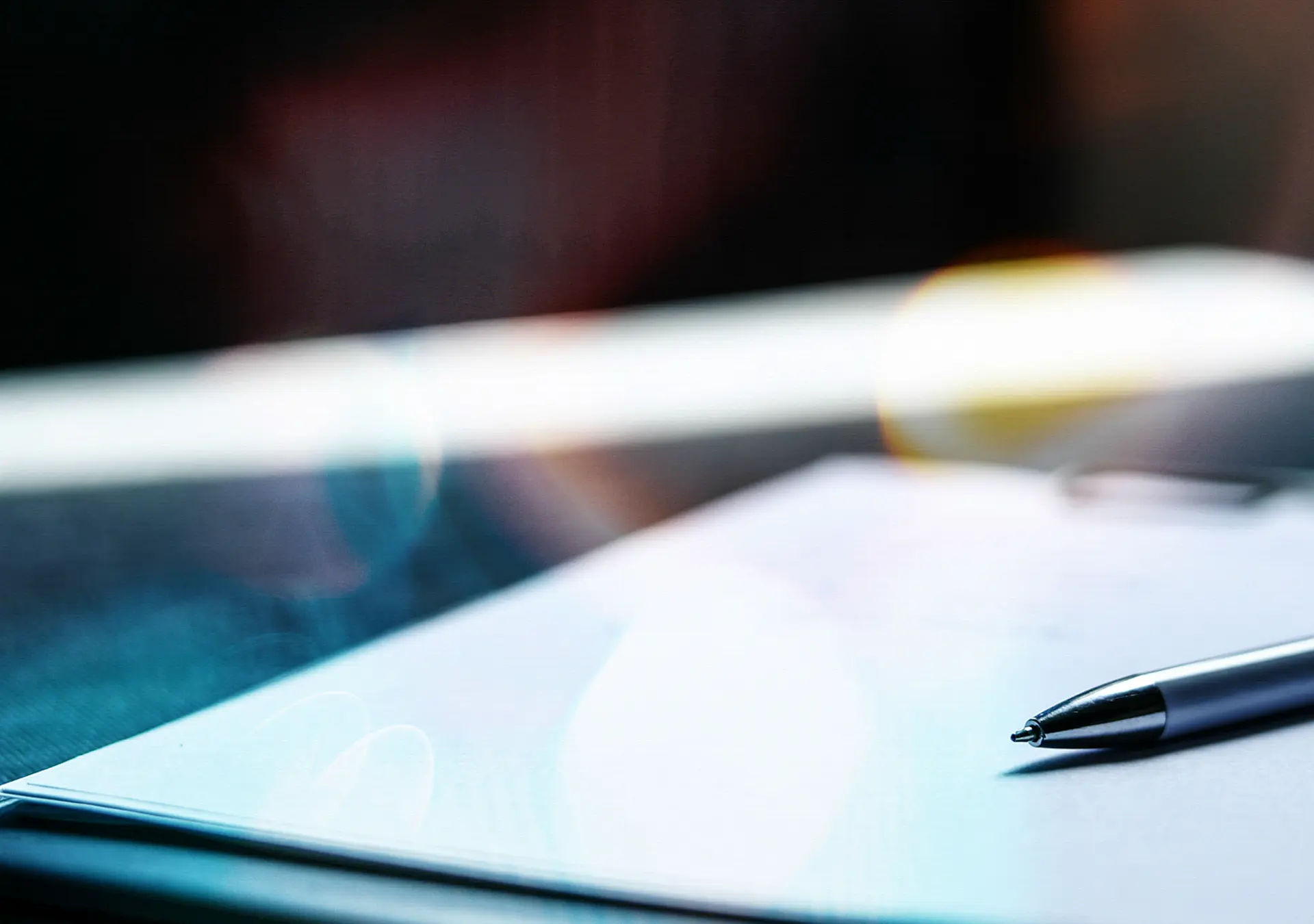 The Writing File And The White Ballpoint Pen On The Seat