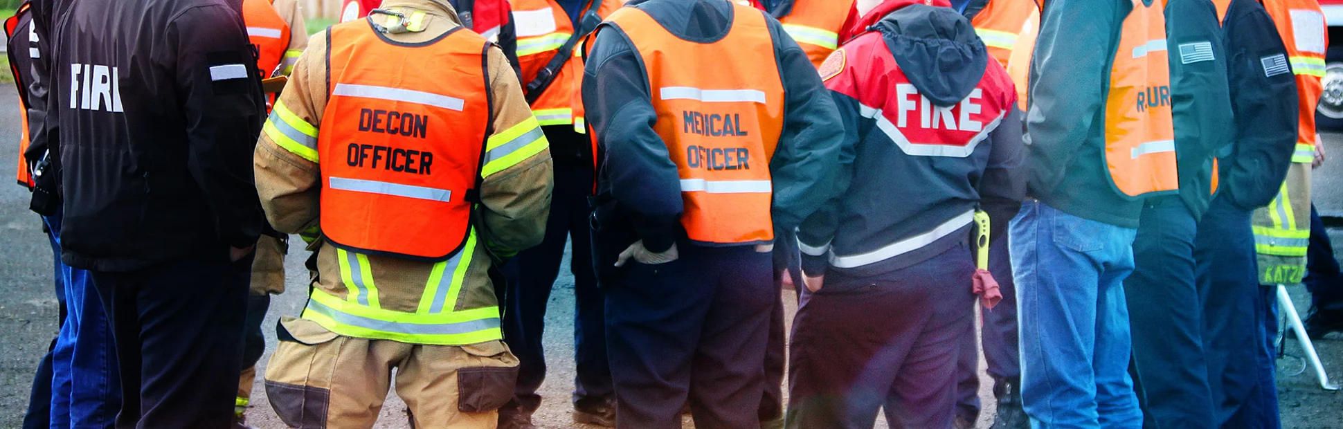 urban area fire departments emergency response teams meeting to conduct disaster preparedness drills