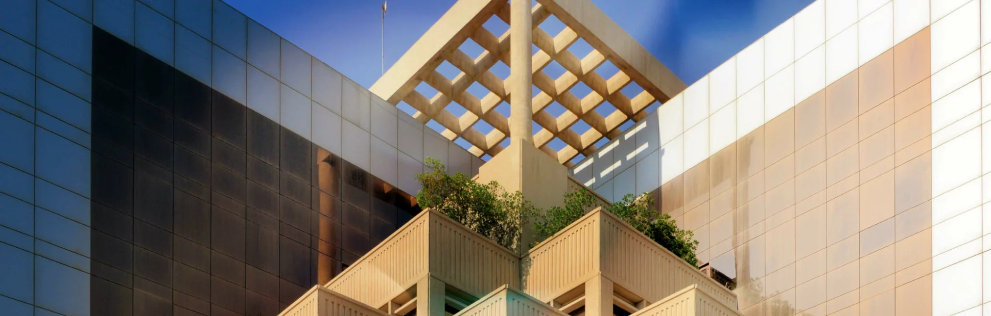 Riyadh, Saudi Arabia: modern architecture of the Abdar complex, with a touch of Habitat 67