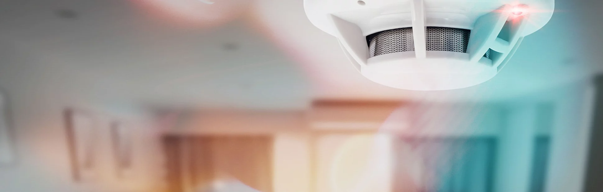smoke detector fire alarm detector home safety device setup at home hotel room ceiling