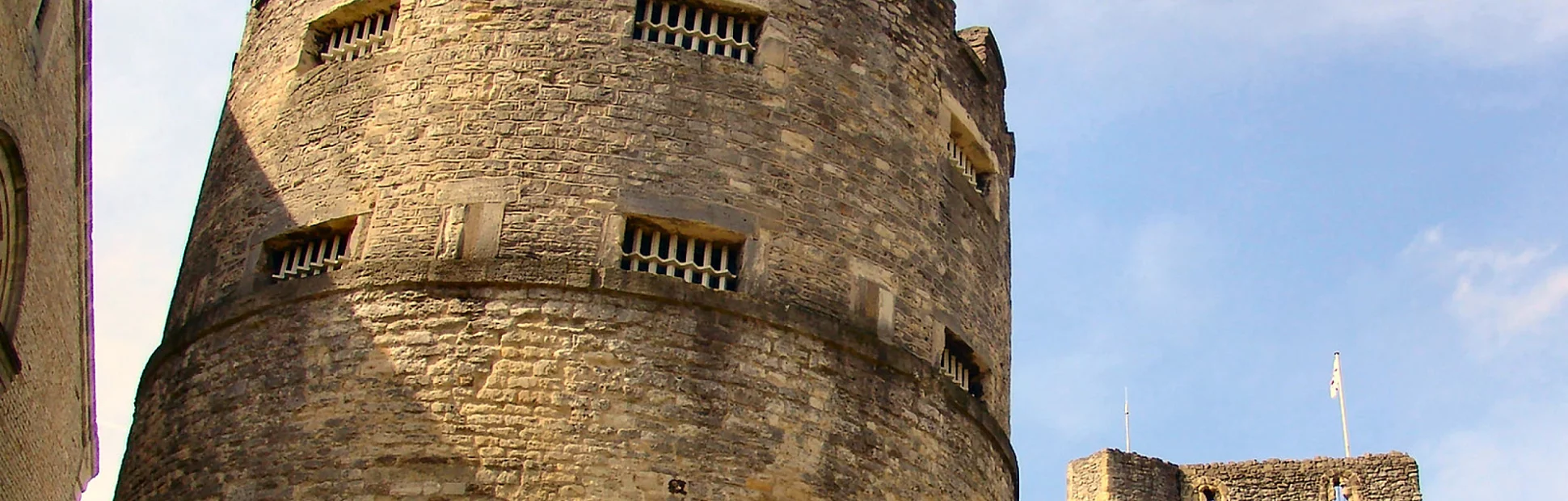 Exterior of a castle in Oxford, UK