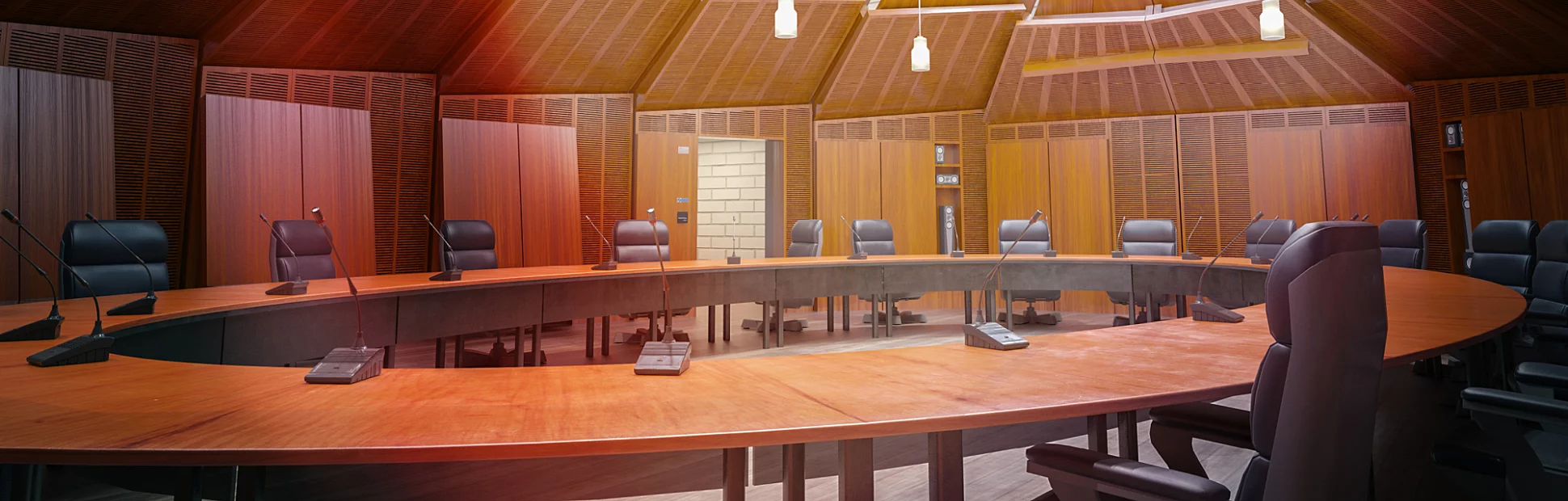 Modern board room round table