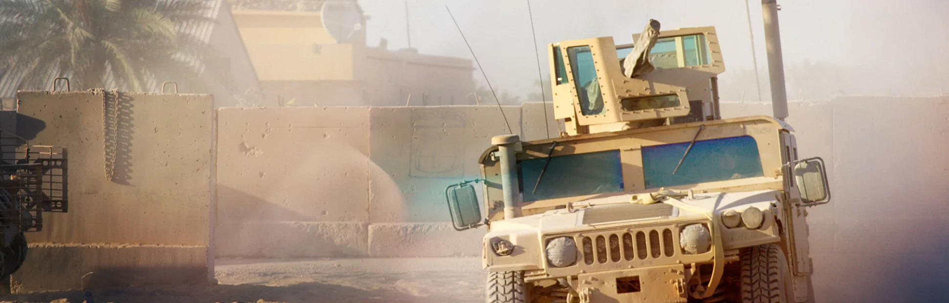 View of Armored HMMWV in Iraq.