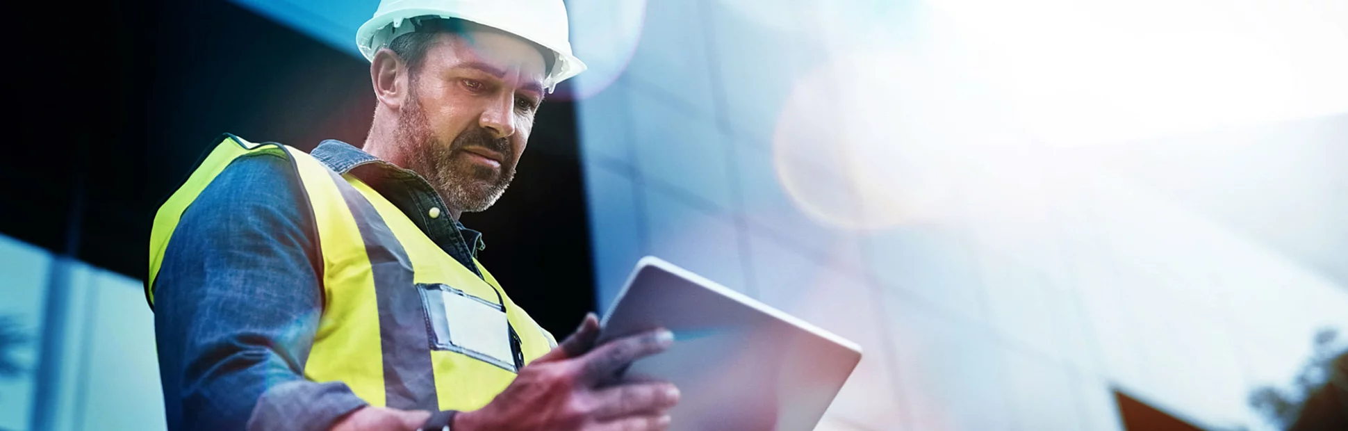 Shot of a engineer using a digital tablet on a construction site