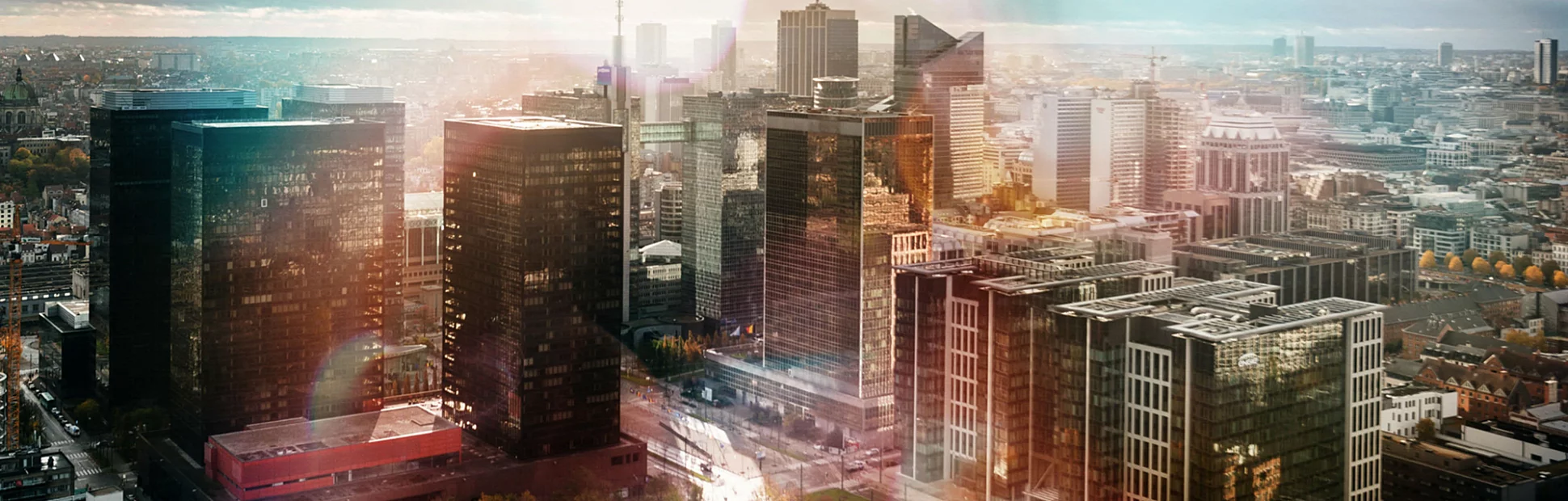 aerial view of belgium