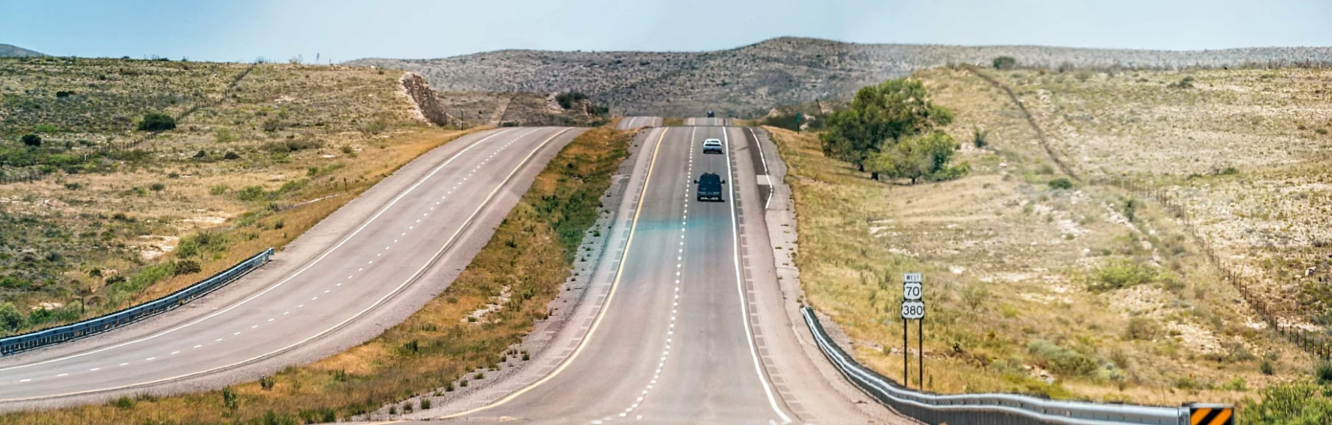 open highway in Roswell New Mexico