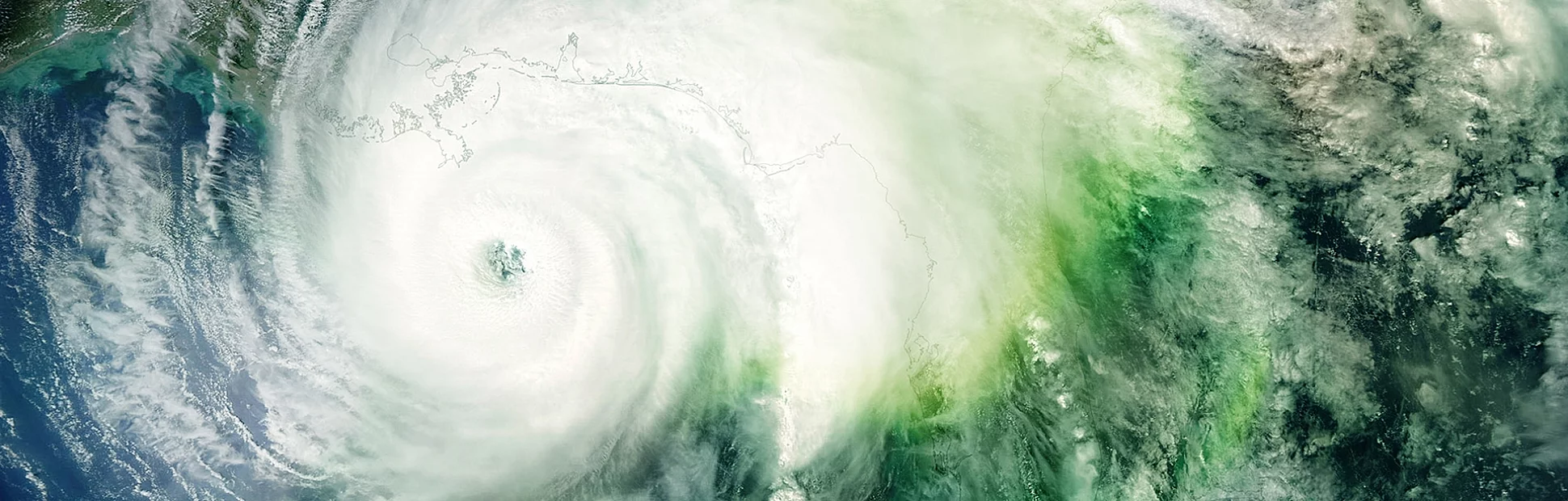 Category 5 super typhoon from outer space view. Some elements of this image furnished by NASA