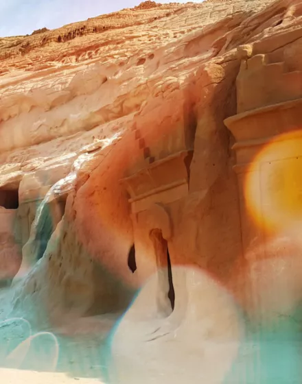 View of Northern Saudi Arabia along Red Sea