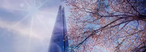 Lotte Tower, Seoul - Springtime