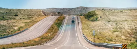 open highway in Roswell New Mexico