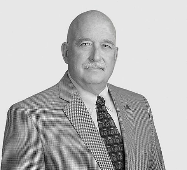 A headshot image of Bruce Campbell