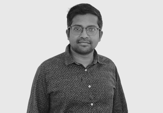 A headshot image of Rajesh Balachander