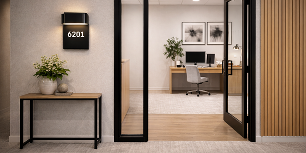 Modern Office Address Lighting
