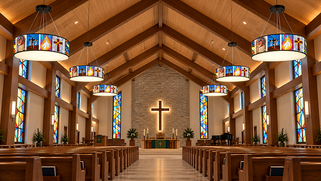 Symmetrical Stained Glass Church Sanctuary.png