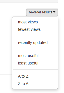 re-order results dropdown image