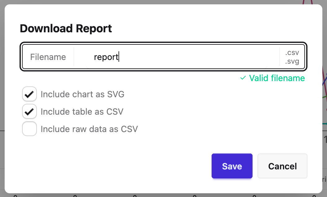 downloading reports