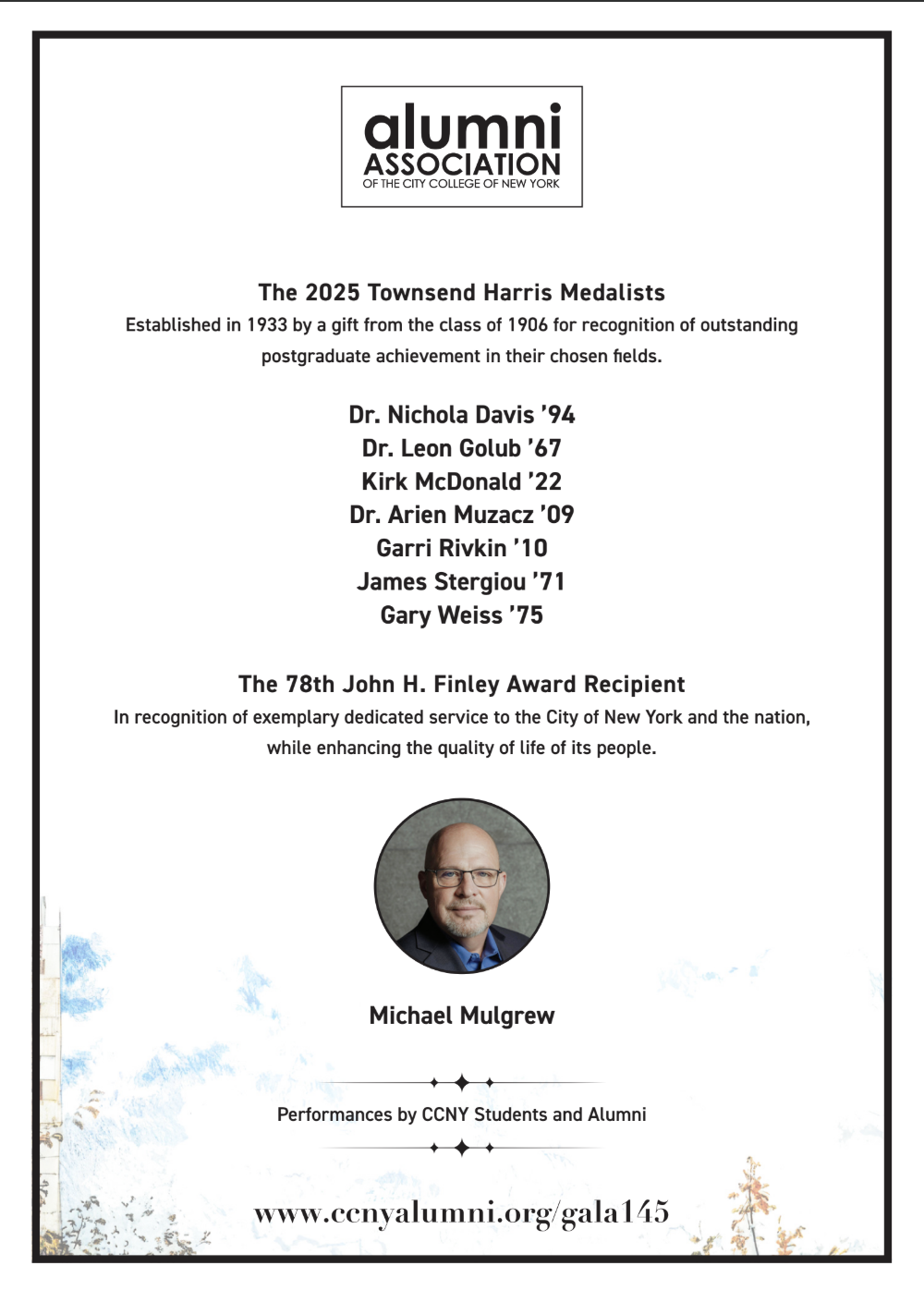 2025 Gala Invitation - Back