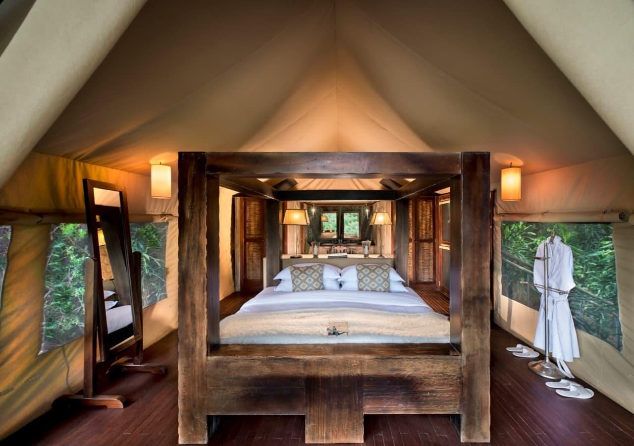 A Private guest tent interior