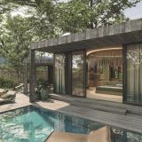 L guest suite with a private pool