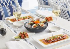 Twelve Apostles sushi table with oysters