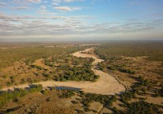 B aeriel view of the surrounding landscape