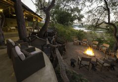 B lounge area and firepit