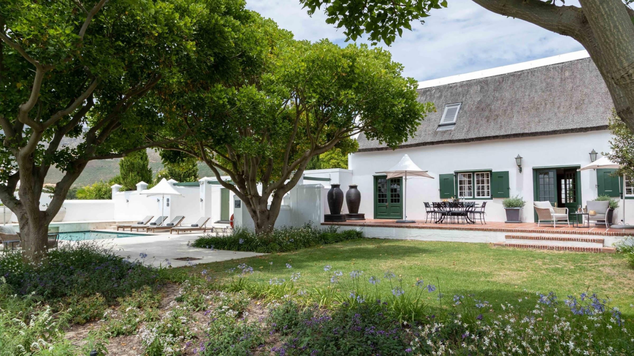 H 3 bedroom suite private garden Steenberg Hotel Vineyards