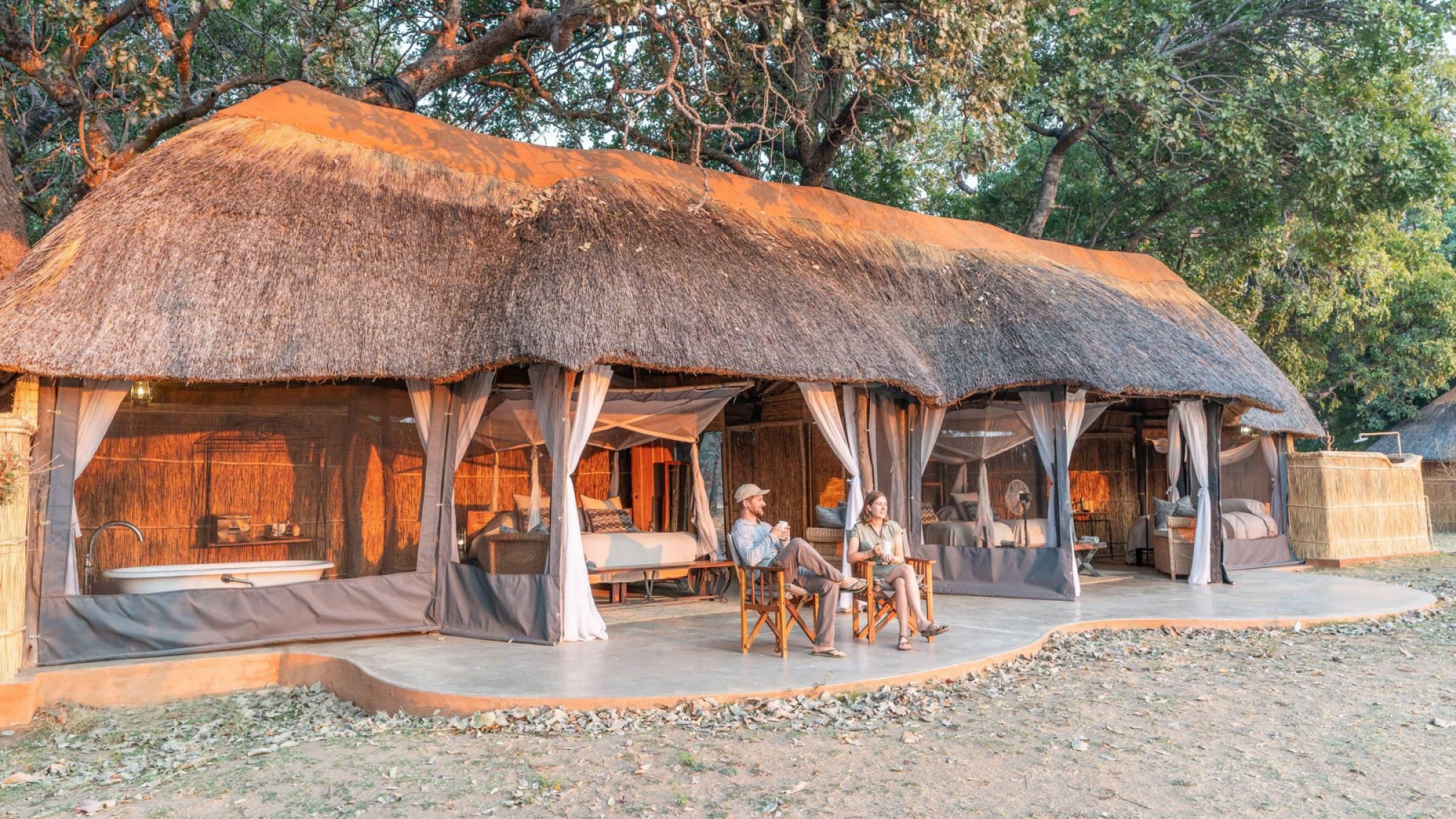 H family tent exterior
