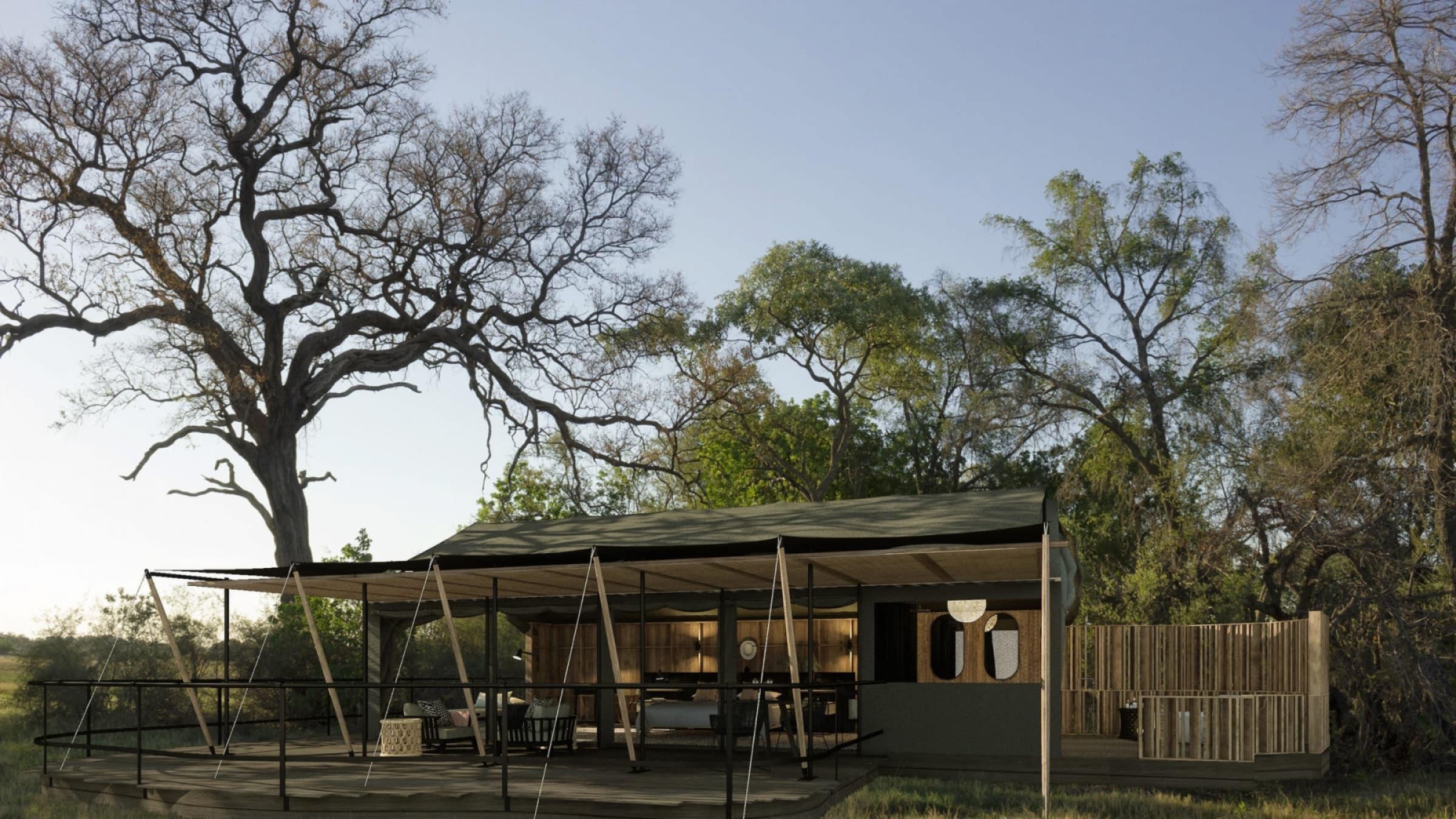 H luxury tent exterior