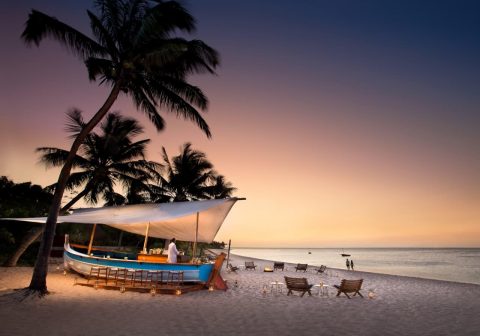 L dhow bar on the beach