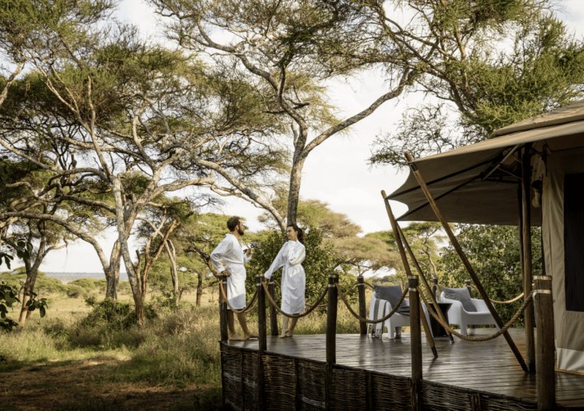 Swala camp spa view deck