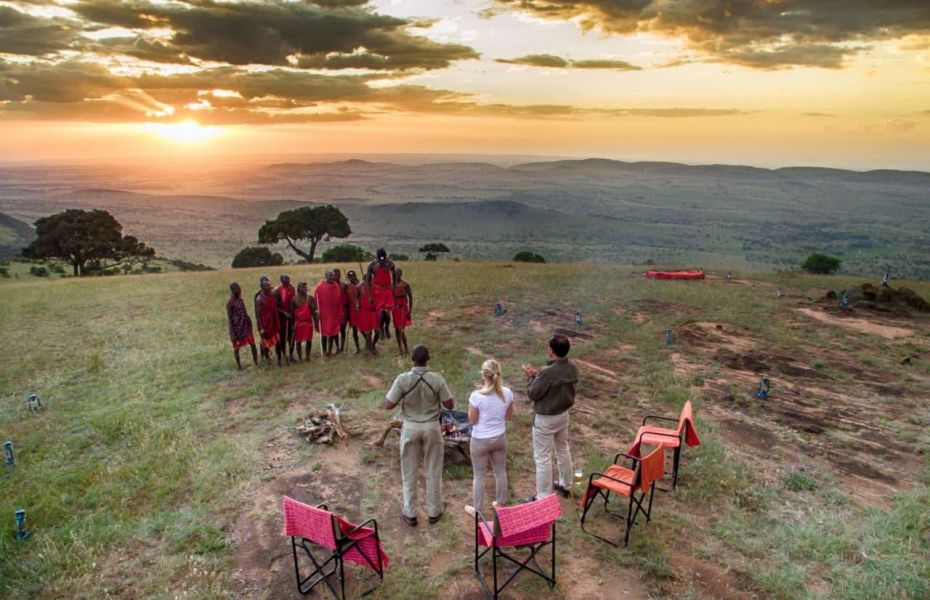 Kleins Camp maasai sundowners dance