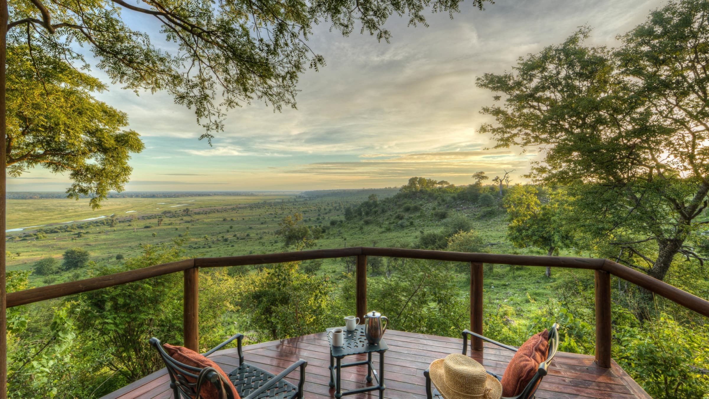 Muchenje safari lodge view from the cottage 2400