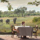 Selinda explorers camp private dinner spotting the elephants 1280