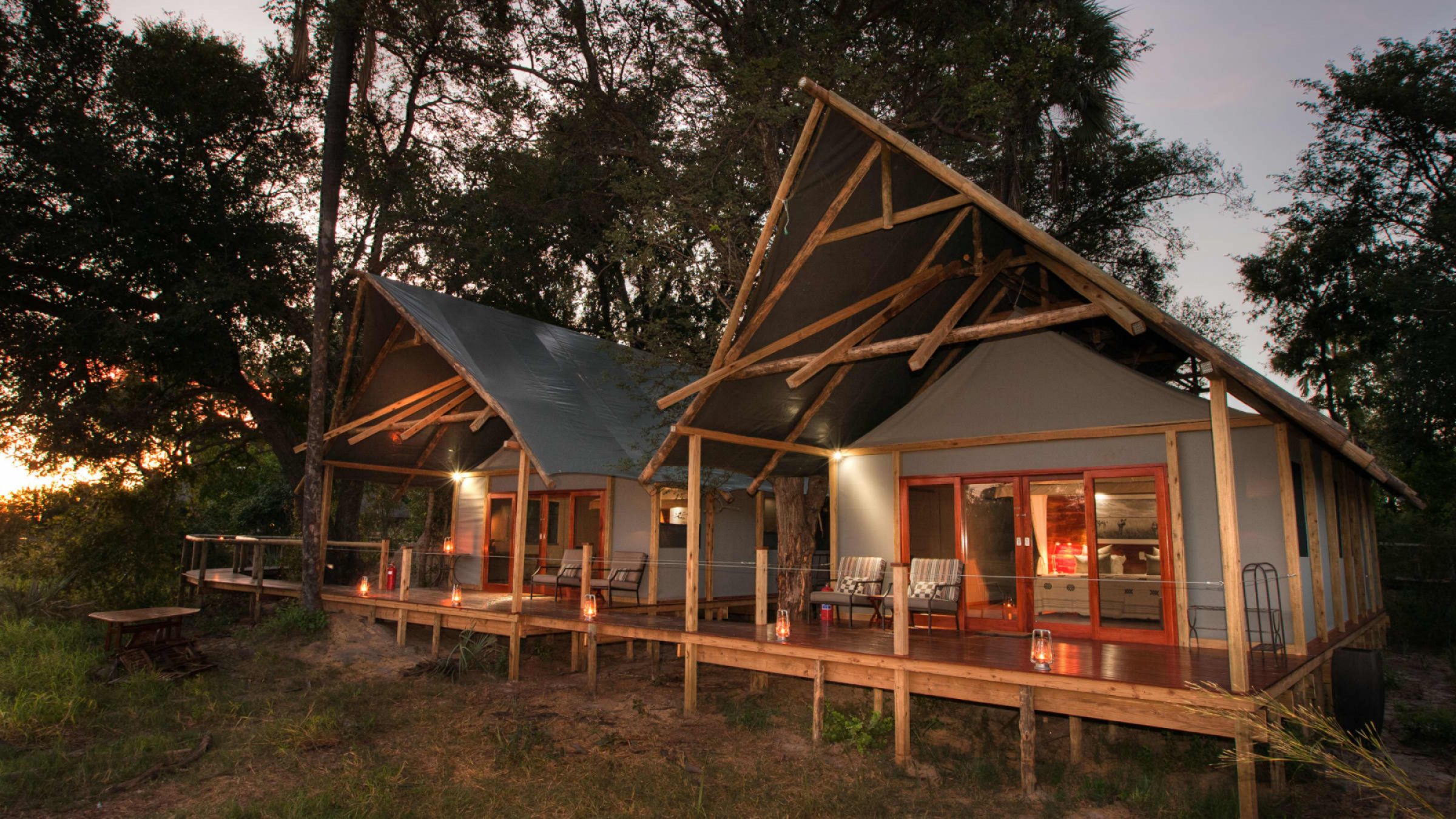 Chitabe lediba camp family tent exterior 2400