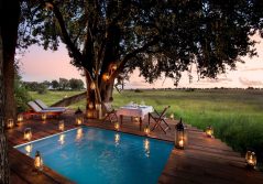 Duba plains camp guest tent private dining by the pool 1280