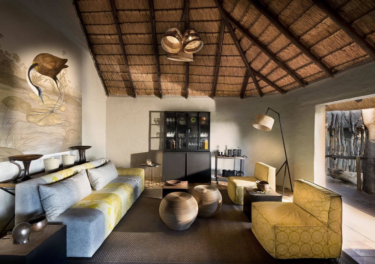 Khwai bush camp lounge area 1280